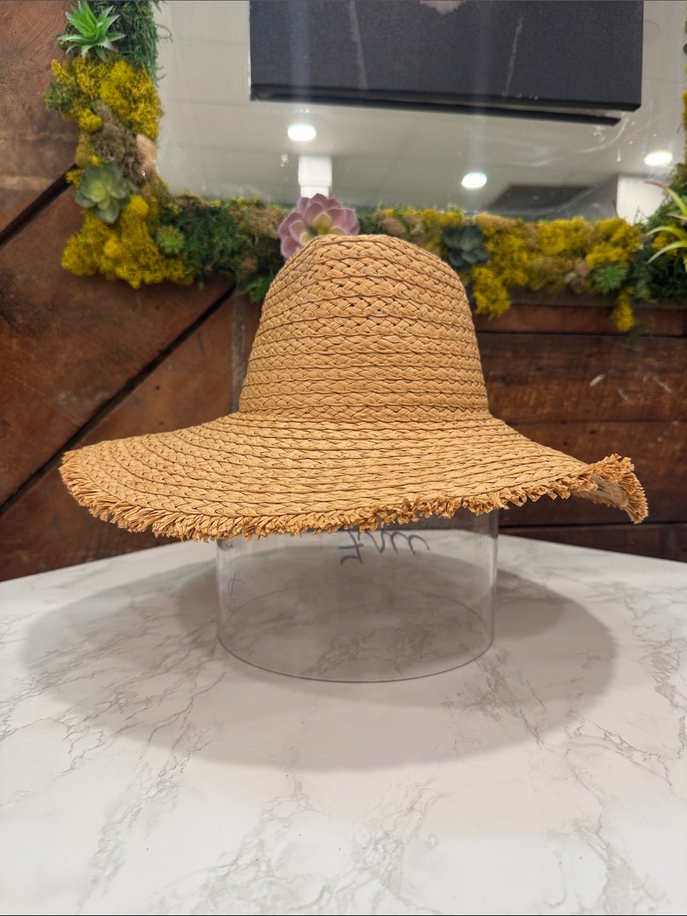 Straw Wide-Brim Sun Hat - Natural